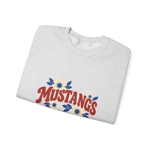 Tuslaw Mustangs in Bloom Crewneck Sweatshirt
