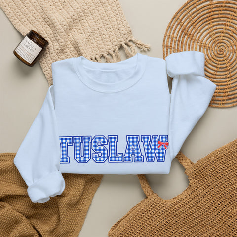 Tuslaw Mustangs Ladies - Bingham Style Tuslaw Crewneck Sweatshirt