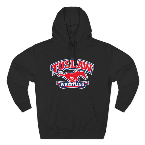 Tuslaw Wrestling — Running Mustang Varsity Hoodie