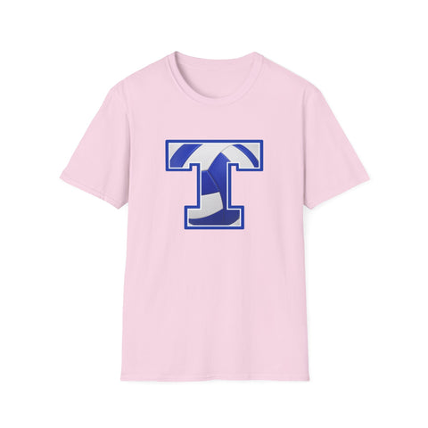 Tuslaw Mustangs Volleyball Monogram T-Shirt in Light Pink