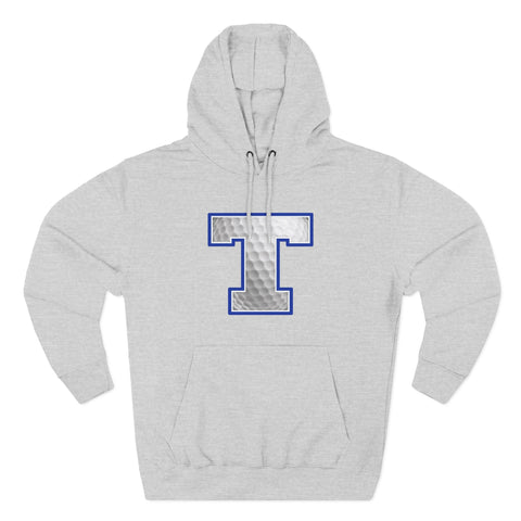 Tuslaw Mustangs Golf Monogram Hoodie in Heather Grey