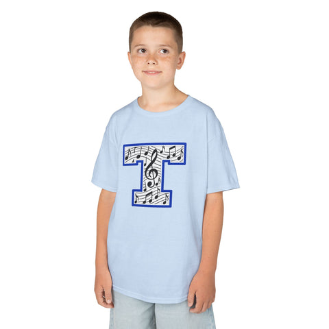 Tuslaw Mustangs Music Monogram Kids T-Shirt