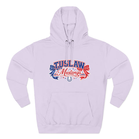 Tuslaw Mustangs — Red & Blue Bows Hoodie