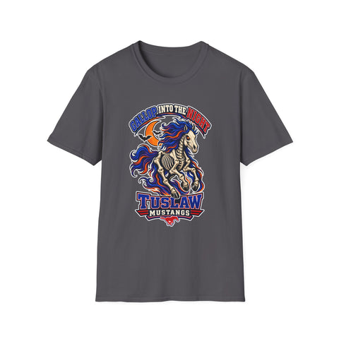 Tuslaw Mustangs —  Gallop Into The Night Skeletal Horse Halloween T-Shirt