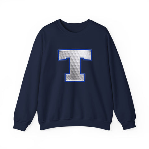 Tuslaw Mustangs Golf Monogram Crewneck Sweatshirt in Navy
