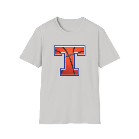 Tuslaw Mustangs Basketball Monogram T-Shirt in Ice Grey